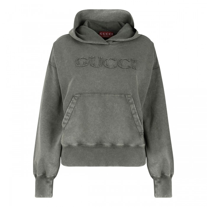 le noir cortina Logo cotton jersey hoodie