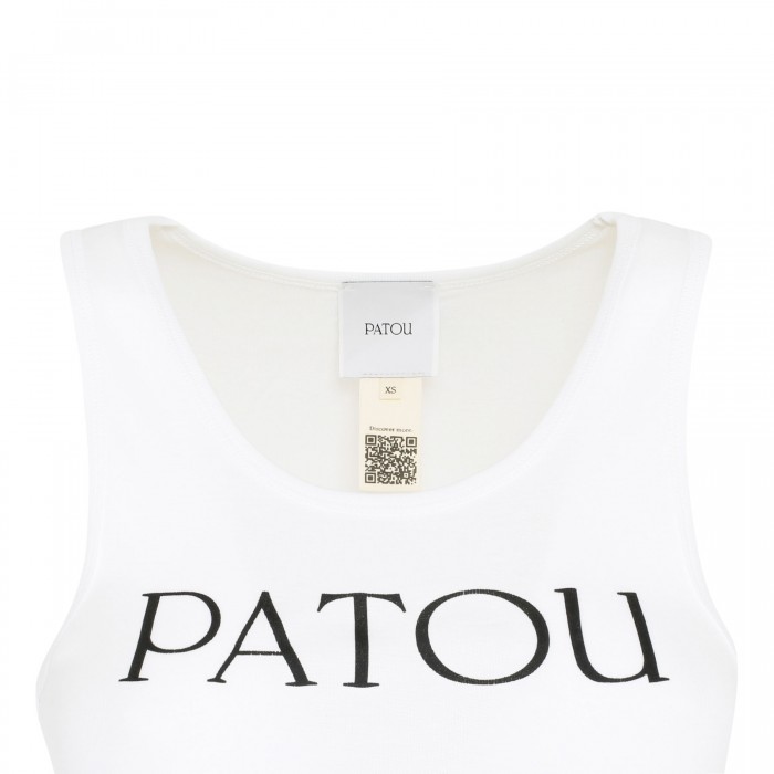 Le Noir Cortina Logo White Tank Top