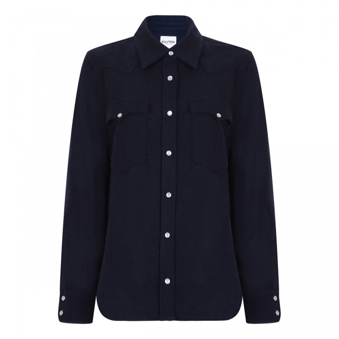 le noir cortina Lumber Plain shirt