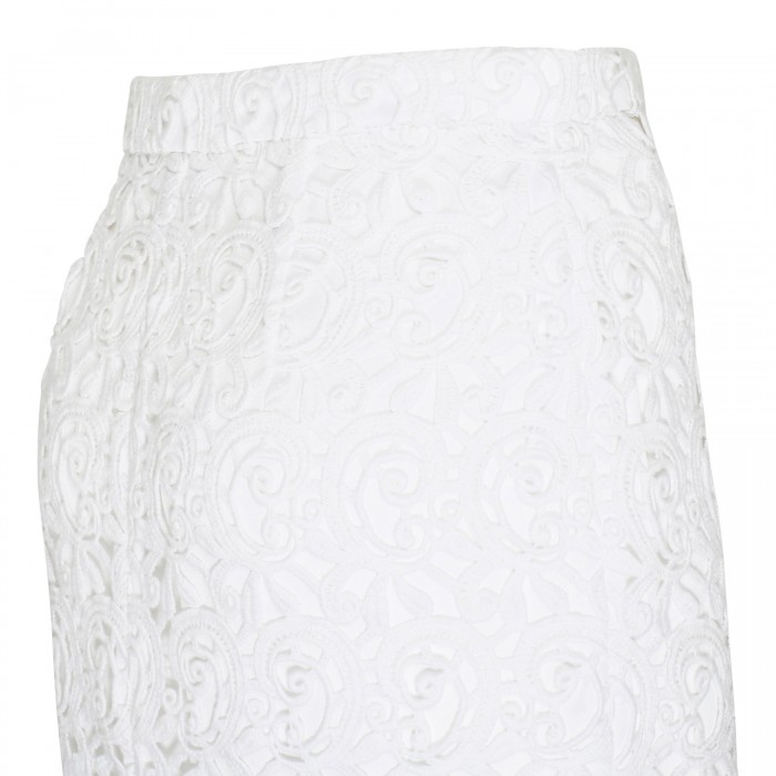 Le Noir Cortina Macramé Lace Skirt