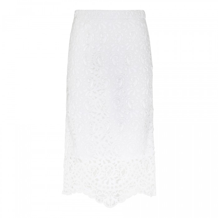 le noir cortina Macramé lace skirt