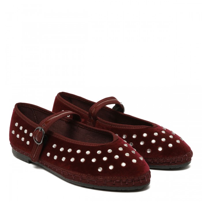 Le Noir Cortina Mae Crystal Mary Jane Ballerinas