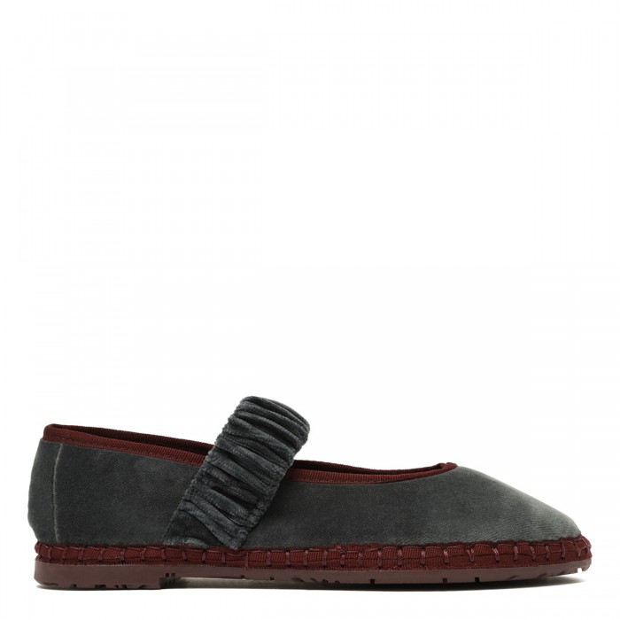 le noir cortina Mafalda Mary Jane ballerinas