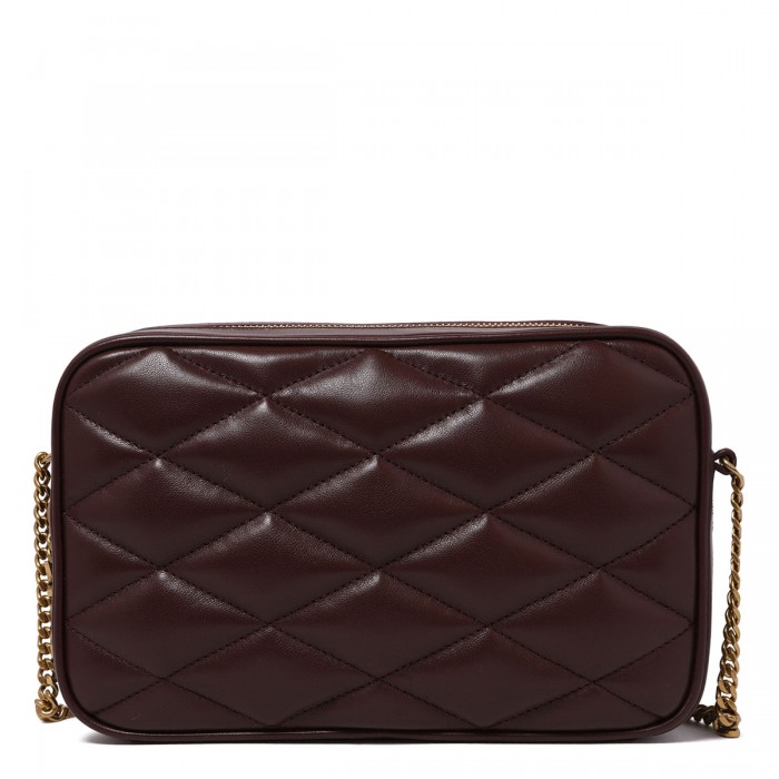 le noir cortina Matelassé leather camera bag