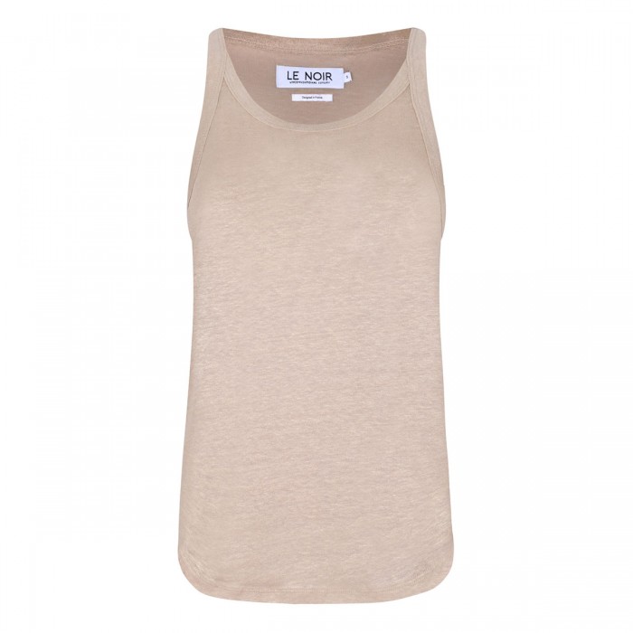 le noir cortina Mattea linen tank top