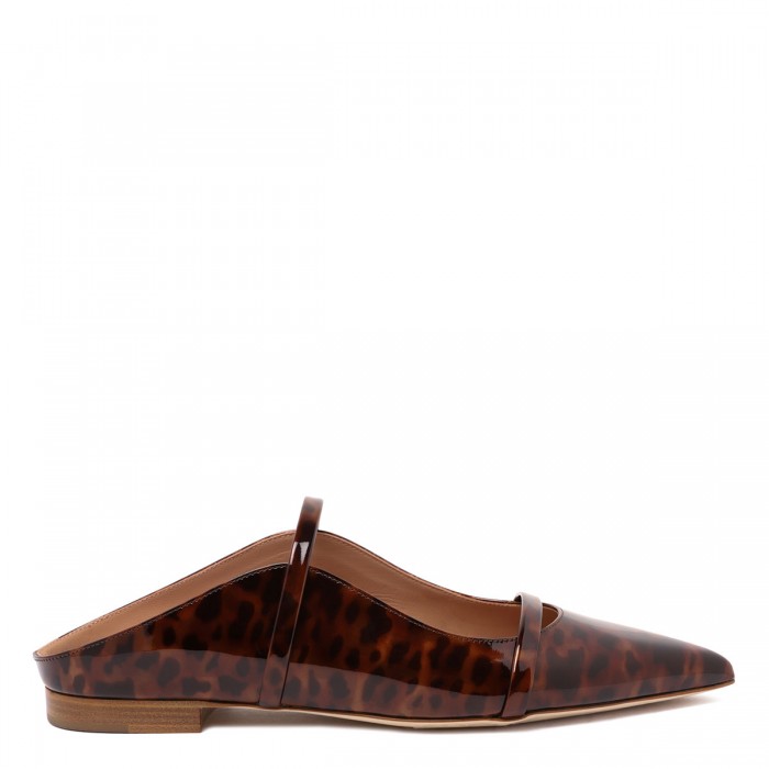 le noir cortina Maureen leather flats