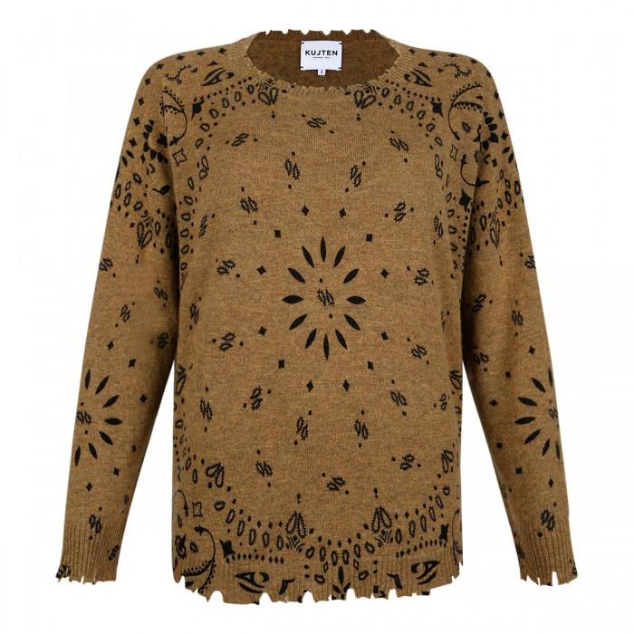 le noir cortina Mela bandana sweater