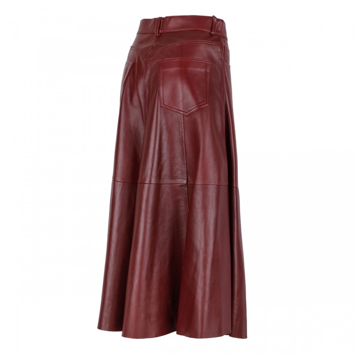 Le Noir Cortina Mid Serenity Leather Skirt