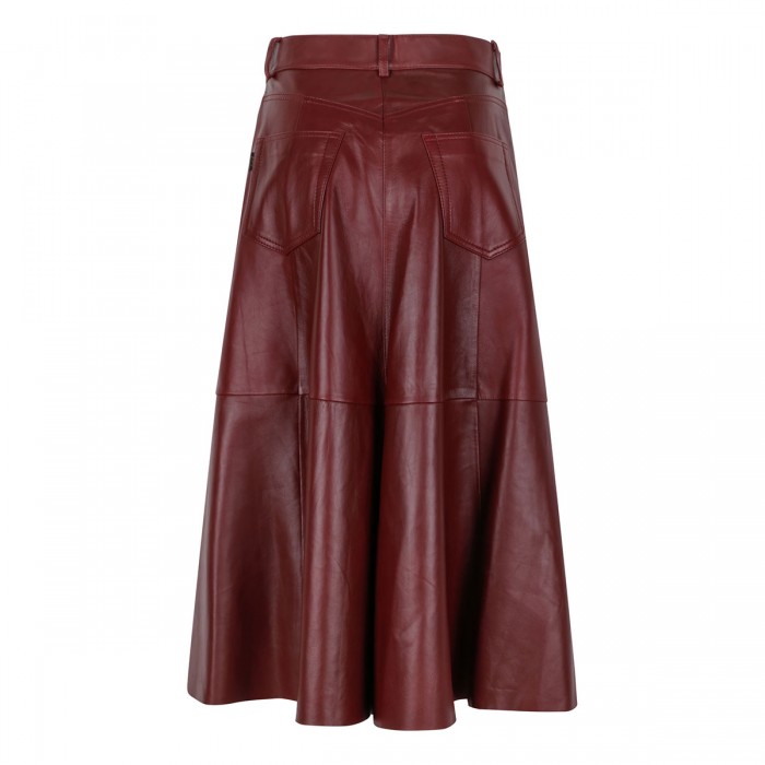 Le Noir Cortina Mid Serenity Leather Skirt
