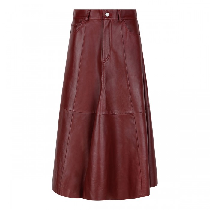 le noir cortina Mid Serenity leather skirt