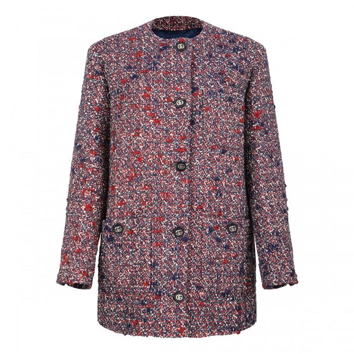le noir cortina Multicolor bouclé wool jacket