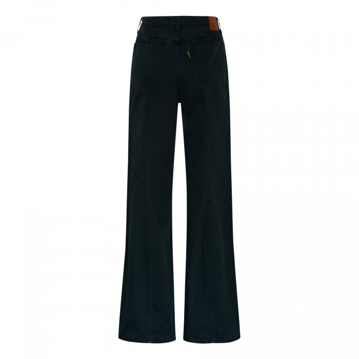 Le Noir Cortina Musk Green Denim Jeans