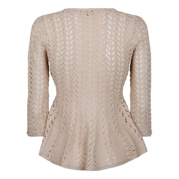 Le Noir Cortina Natura Knit Lace Top