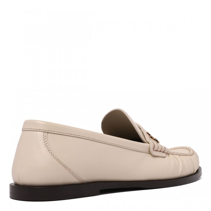 Le Noir Cortina Natural Smooth Leather Loafers