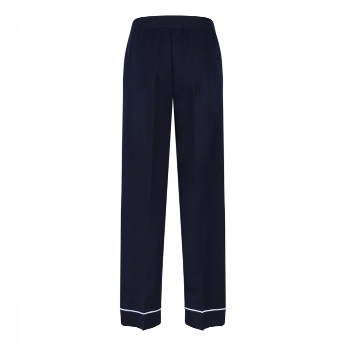 Le Noir Cortina Navy Blue Wool Pants