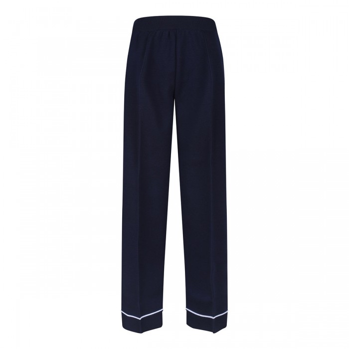 le noir cortina Navy blue wool pants