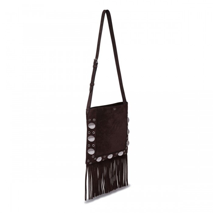 Le Noir Cortina Nellcôte Suede Shoulder Bag