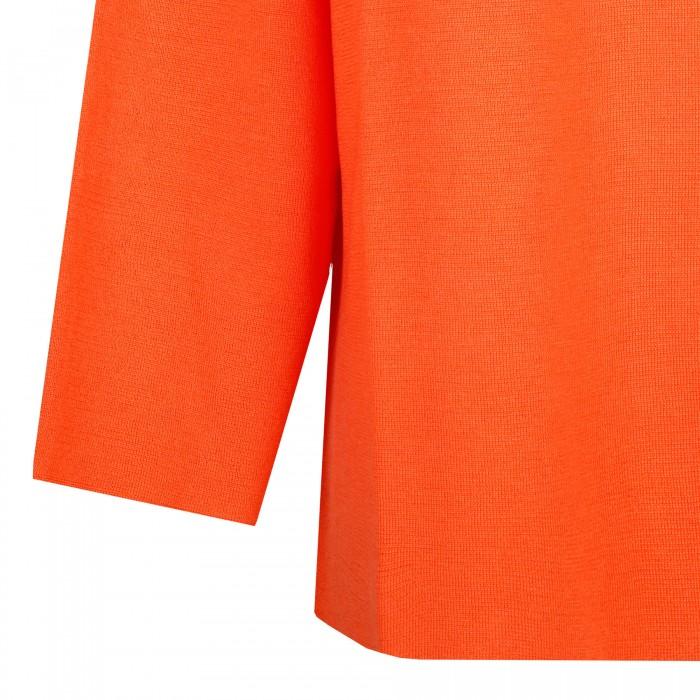 Le Noir Cortina Orange Merino Wool Sweater