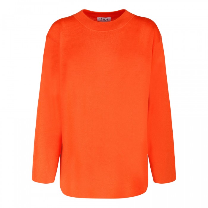 le noir cortina Orange merino wool sweater