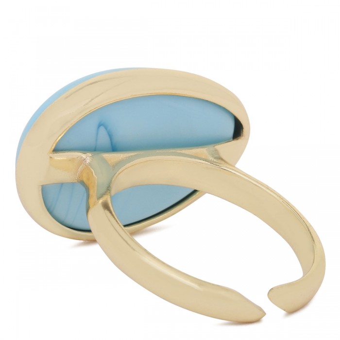 Le Noir Cortina Oval Turquoise Ring
