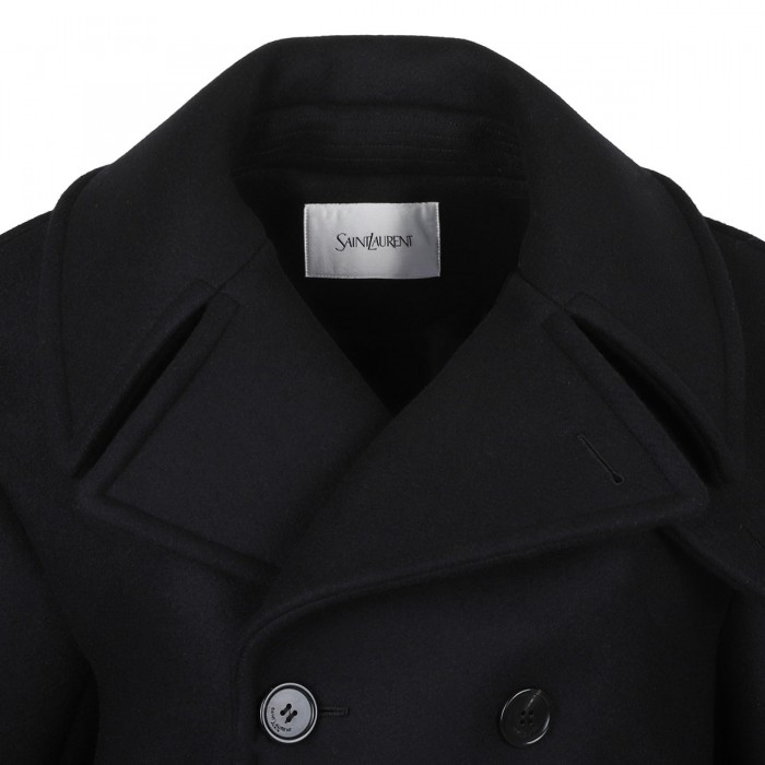 Le Noir Cortina Oversized Wool Peacoat