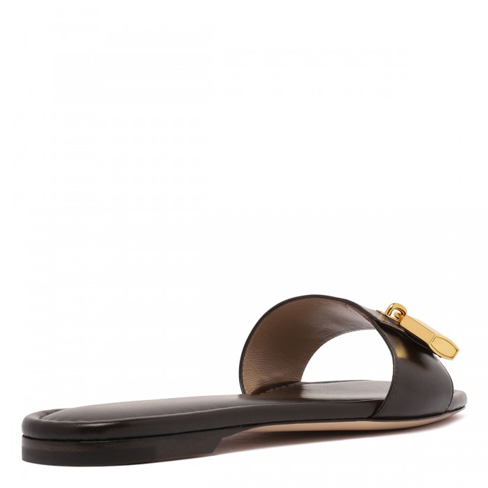 Le Noir Cortina Padlock Slide Flat Sandals