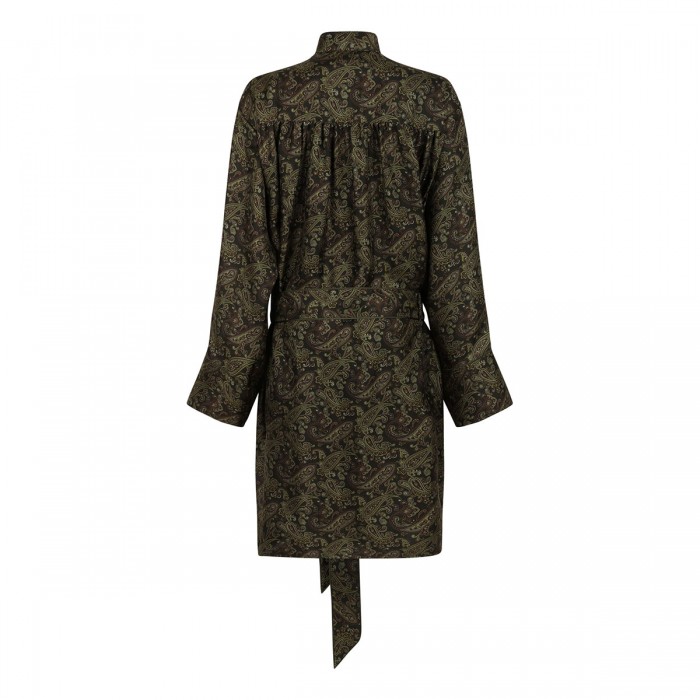 Le Noir Cortina Paisley Lavallière Dress