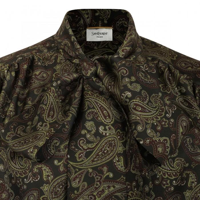 Le Noir Cortina Paisley Lavallière Dress