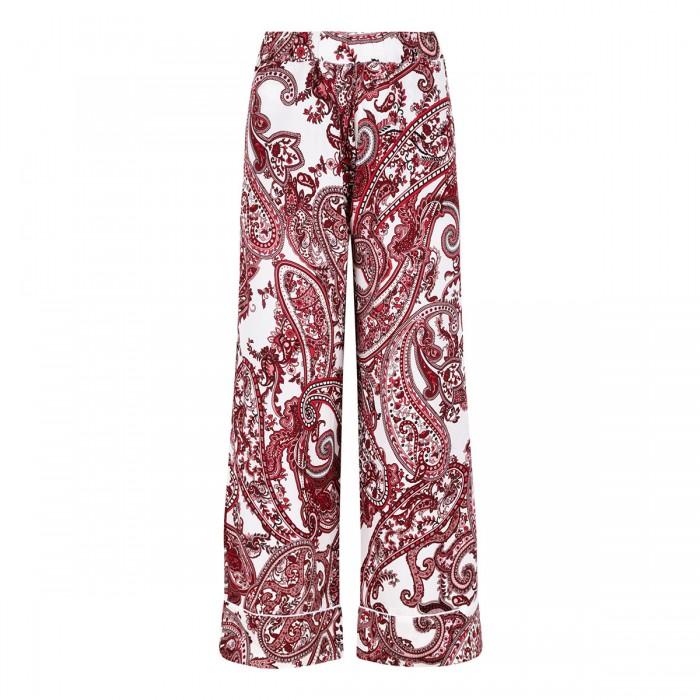 le noir cortina Paisley print silk pants