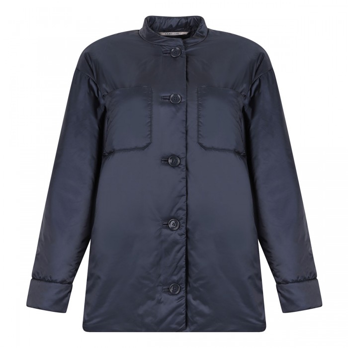 le noir cortina Picasso padded shirt jacket