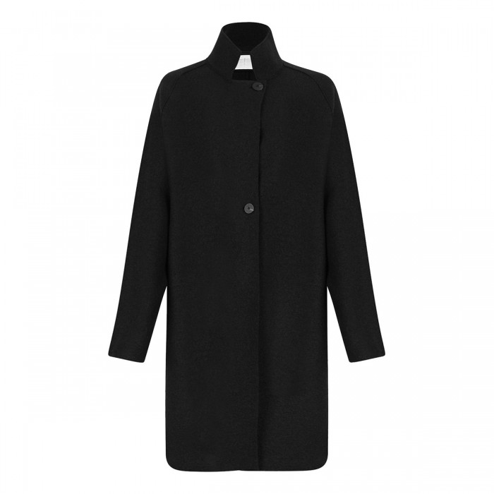le noir cortina Pressed wool cape