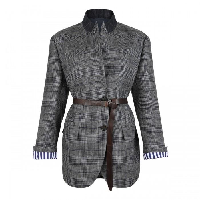 le noir cortina Prince of Wales blazer