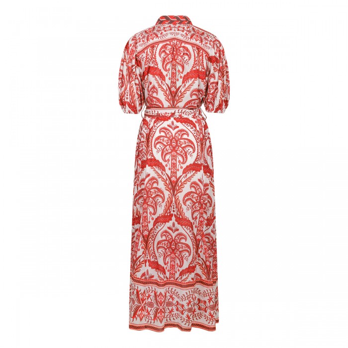 Le Noir Cortina Printed Cotton Maxi Dress
