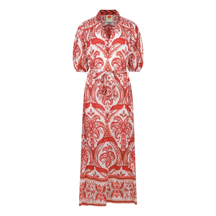 le noir cortina Printed cotton maxi dress