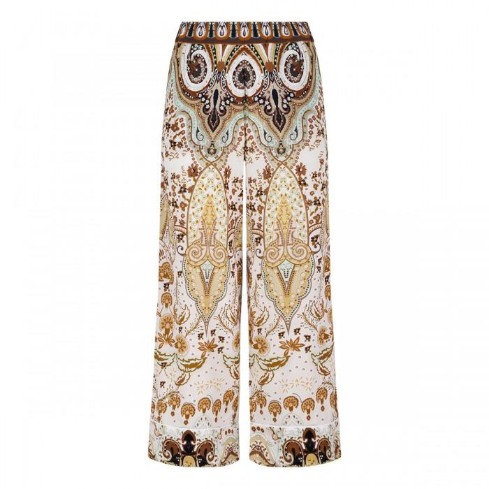 Le Noir Cortina Printed Silk Pants
