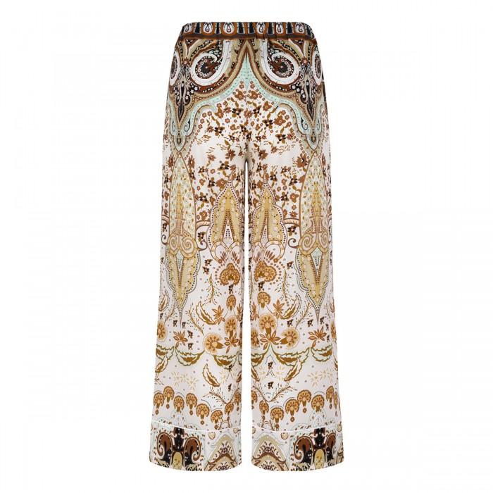 Le Noir Cortina Printed Silk Pants