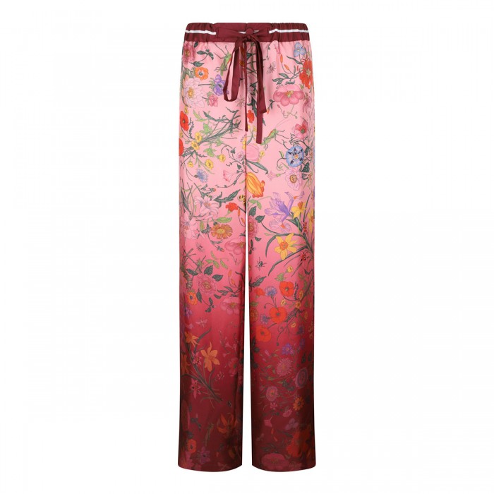 le noir cortina Printed silk pants
