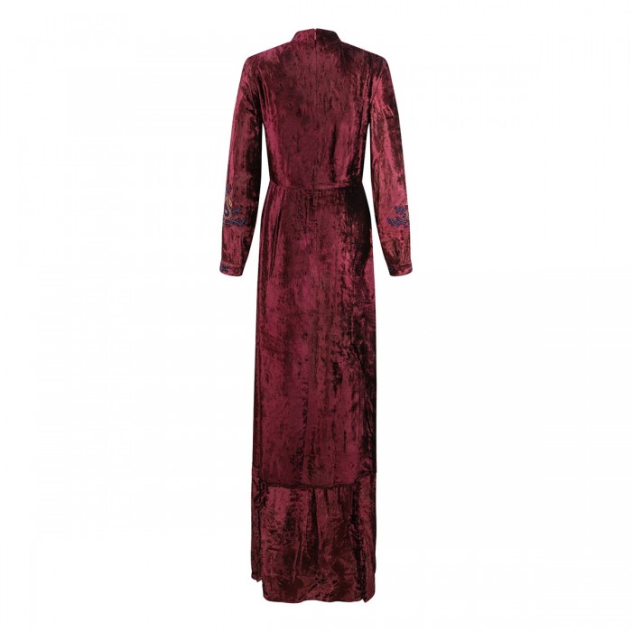Le Noir Cortina Purple Velvet Dress