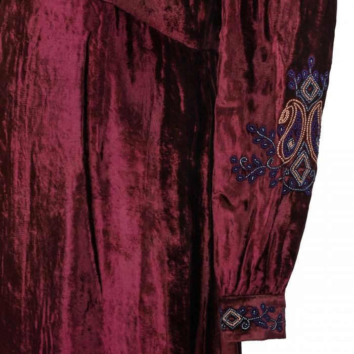 Le Noir Cortina Purple Velvet Dress