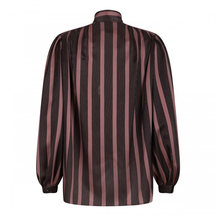 Le Noir Cortina Pussy Bow Silk Blouse