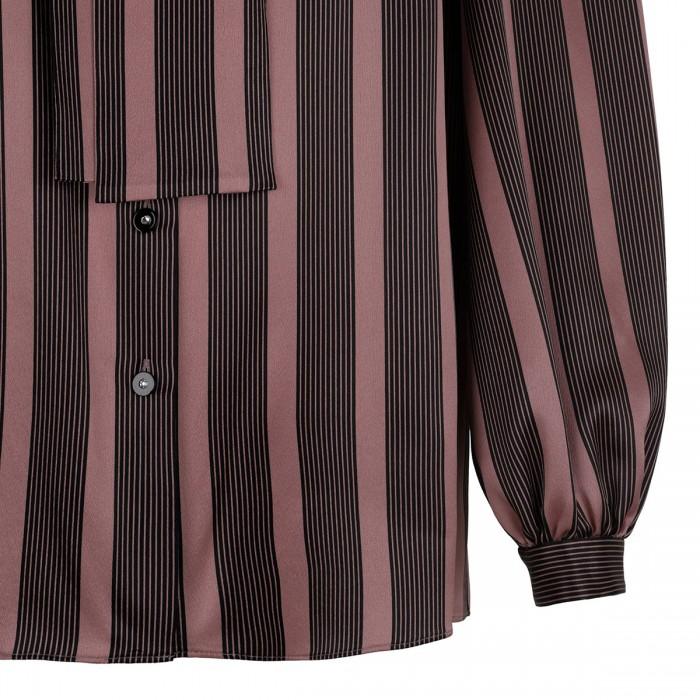 Le Noir Cortina Pussy Bow Silk Blouse