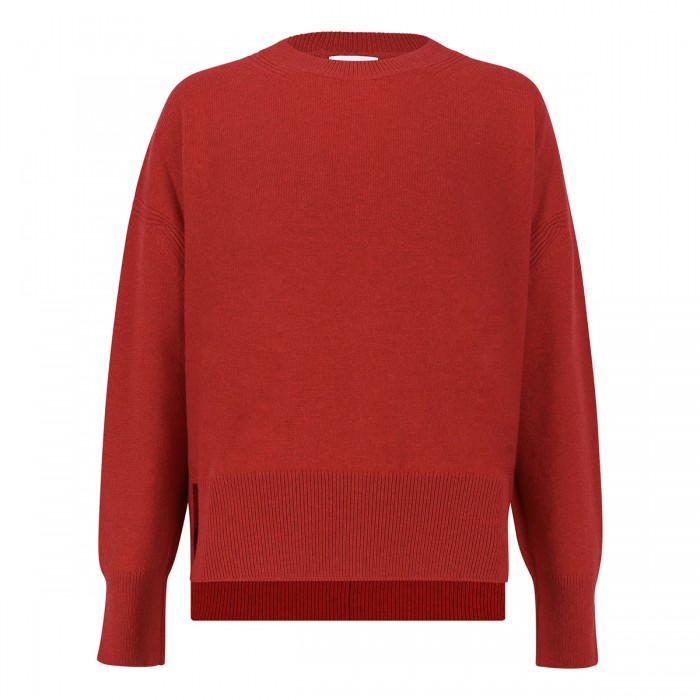 le noir cortina Red cashmere sweater