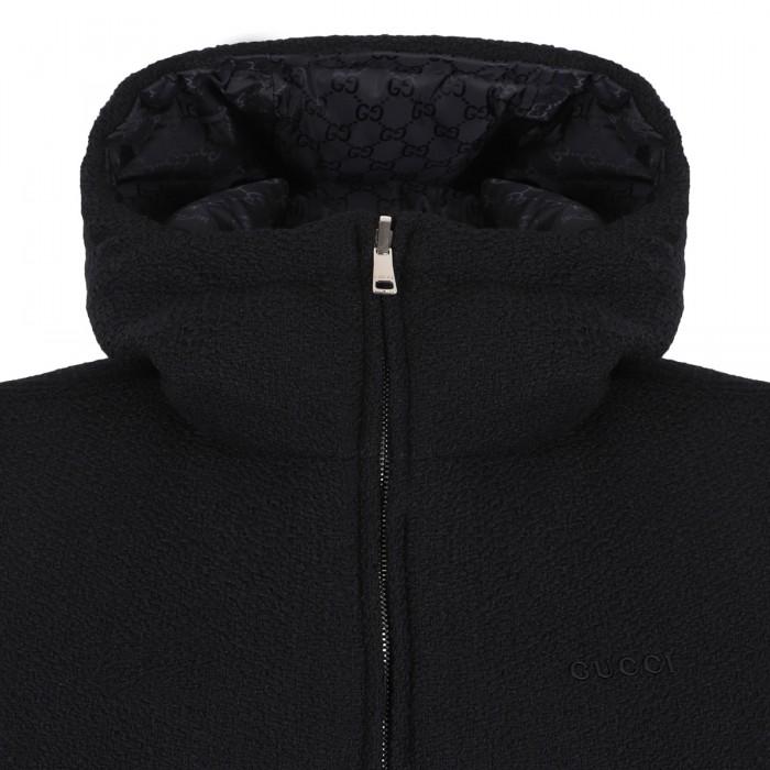 Le Noir Cortina Reversible Wool Bouclé Vest