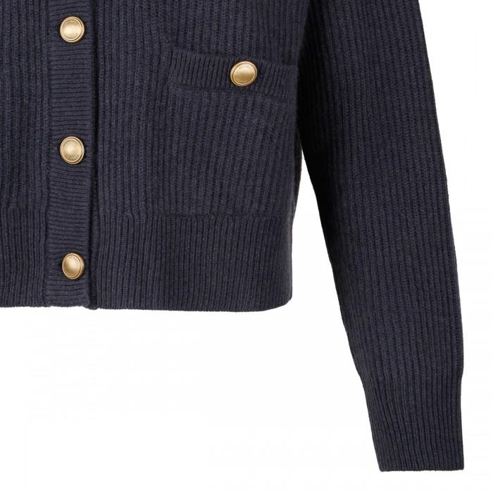 Le Noir Cortina Ribbed Knit Cardigan