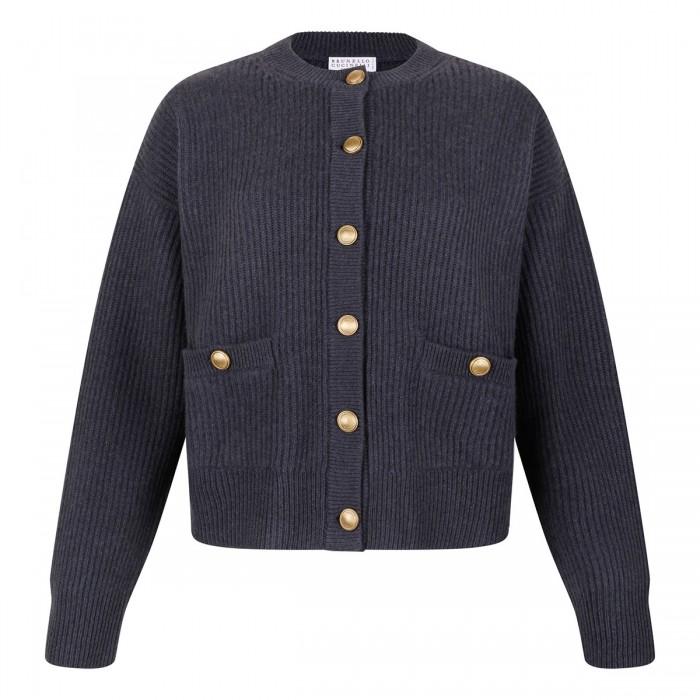 le noir cortina Ribbed knit cardigan