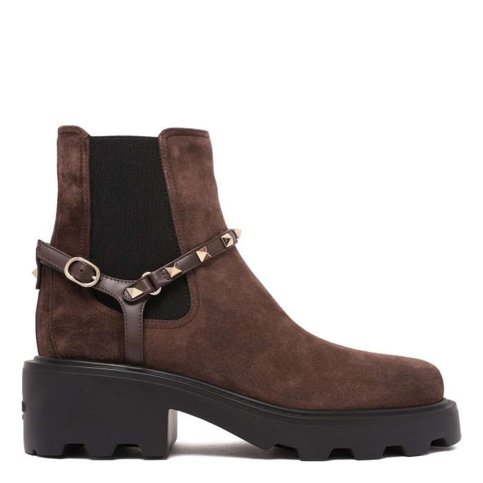 le noir cortina Rockstud Beatle boots