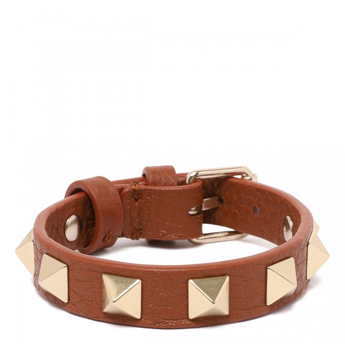 le noir cortina Rockstud leather bracelet