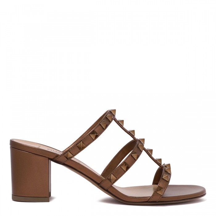 le noir cortina Rockstud slide sandals