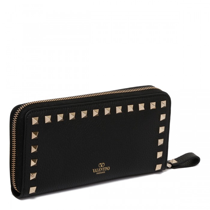 Le Noir Cortina Rockstud Zip Around Wallet