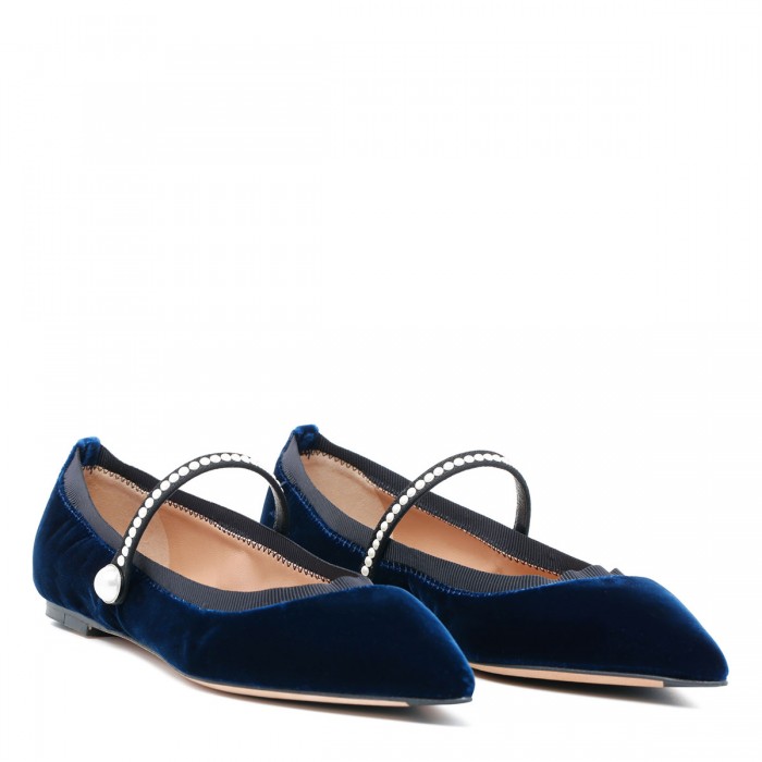 Le Noir Cortina Romy Pearl Flat Ballerinas